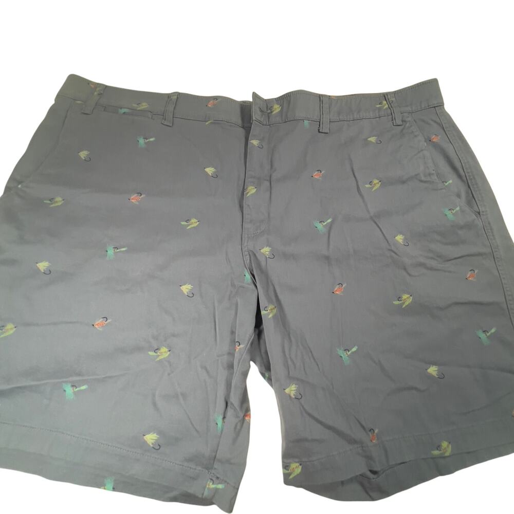The Foundry Supply Young Men's Fishing Lure Plus Size 54 Shorts Pants Blue/Gray
